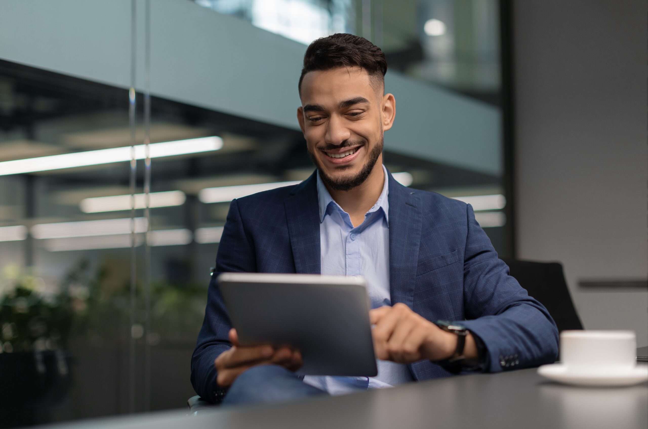 young man making impact on first sales job